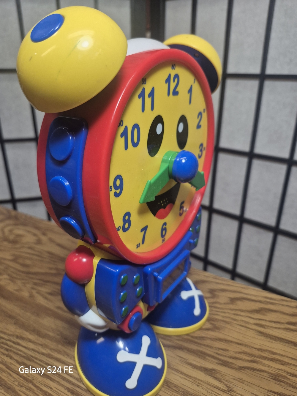 The Learning Journey Telly The Teaching Time Clock Blue/Yellow Educational